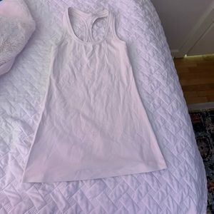 White Lulu Lemon Tank